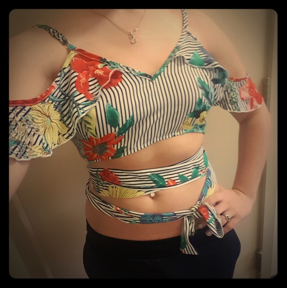 Summery Wrap Around Crop Top
